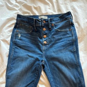 Madewell high rise denim